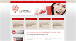 Desktop Screenshot of canadianvisaspecialists.com